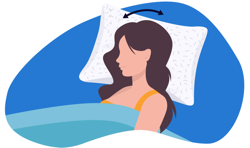 pillow case causing skin creasing